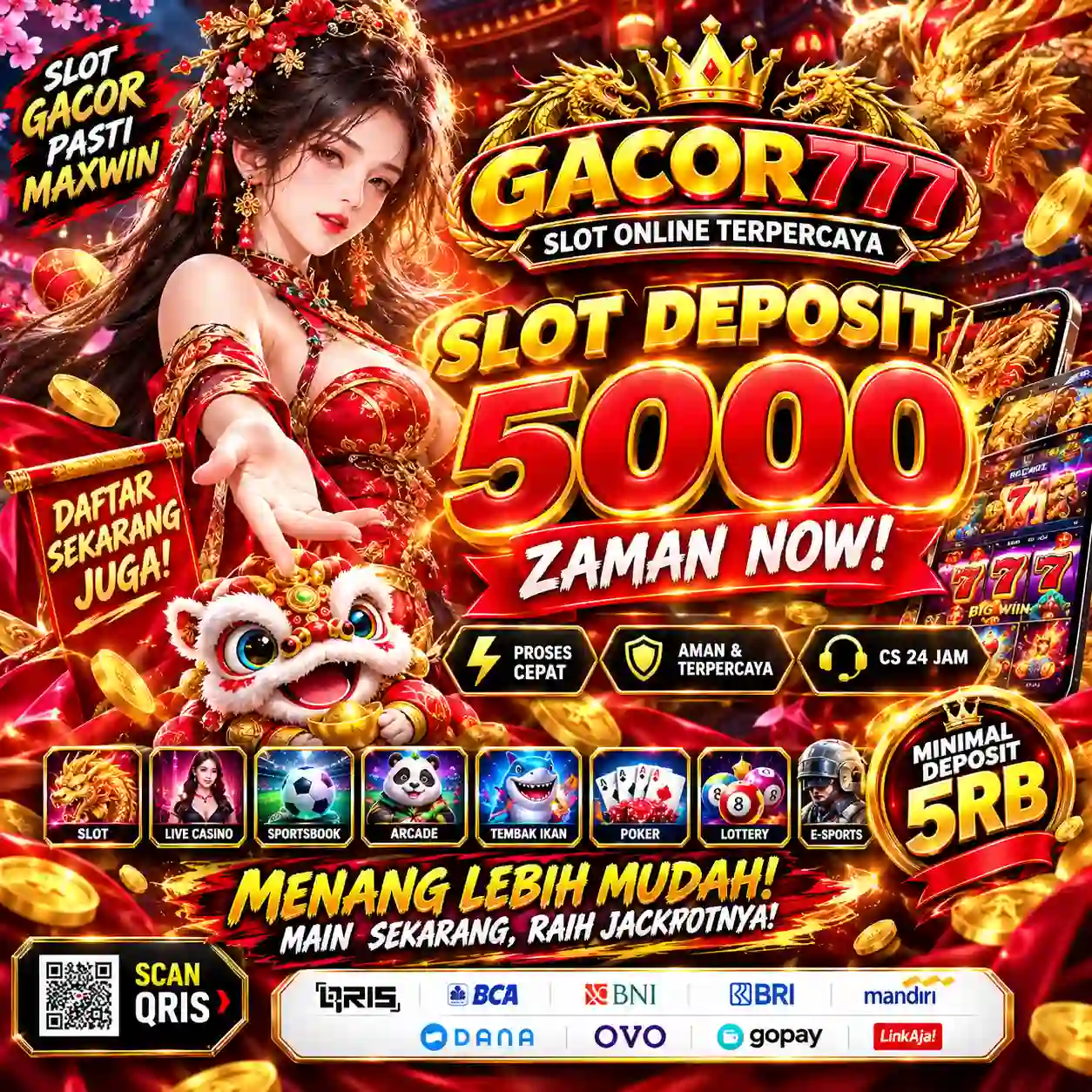 GACOR777: Akses Situs Deposit 5000 Andalan Jagoan Link Slot Gacor Hari Ini